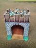 10mm Saxon Fort Stone gateway with wooden ramparts