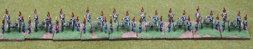 10mm French Army Post 1812 Infantry - French Line foot artillery crews