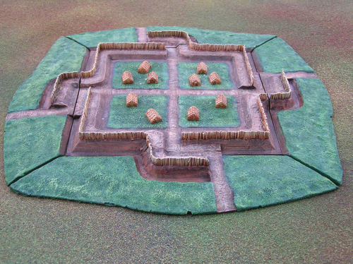 6mm scale resin roman marching fort