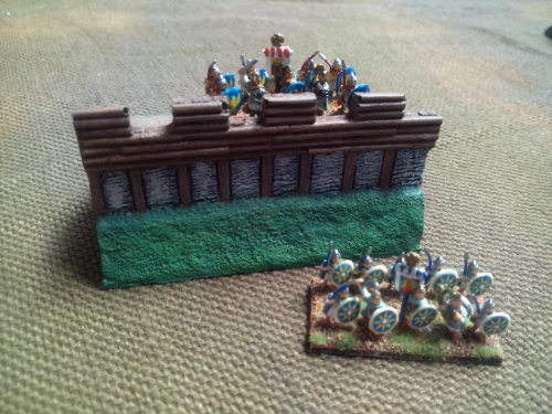 10mm Sub Roman Fort 80mm section