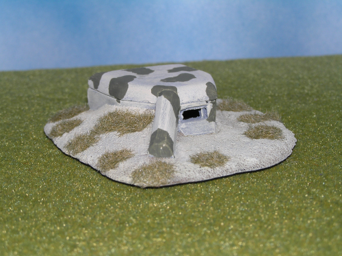 6mm WWII H669 Bunker, With Right enfilade wall