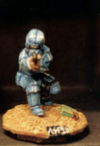 25/28mm figure of the Andromeda Federal Marines: Marine Petty Officer
